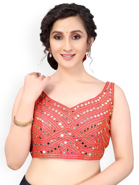 Nimayaa Women Peach-Coloured & Gold-Coloured Embroidered Readymade Saree Blouse
Nimayaa Women Peach-Coloured & Gold-Coloured Embroidered Readymade Saree Blouse