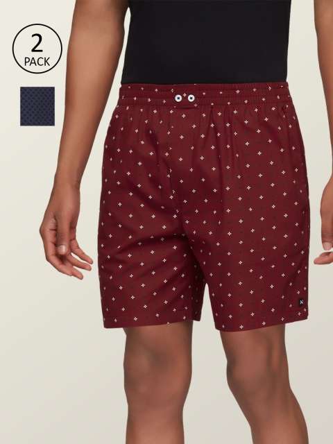 XYXX Men Set Of 2 Maroon & Blue Super Combed Cotton Comfort Fit Astor Lounge Shorts
XYXX Men Set Of 2 Maroon & Blue Super Combed Cotton Comfort Fit Astor Lounge Shorts
