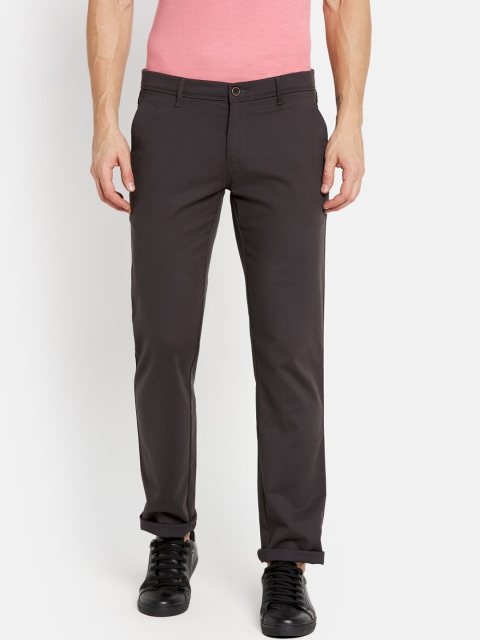 Octave Men Brown Chinos Trousers
