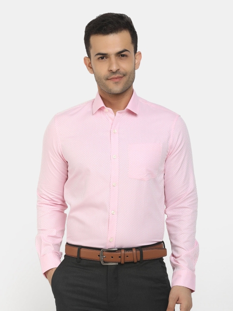 Cherokee Men Pink Classic Casual Cotton Shirt