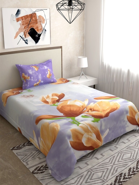 Salona Bichona Purple & Camel Brown 144 TC Cotton Single Bedsheet with 1 Pillow Covers
Salona Bichona Purple & Camel Brown 144 TC Cotton Single Bedsheet with 1 Pillow Covers