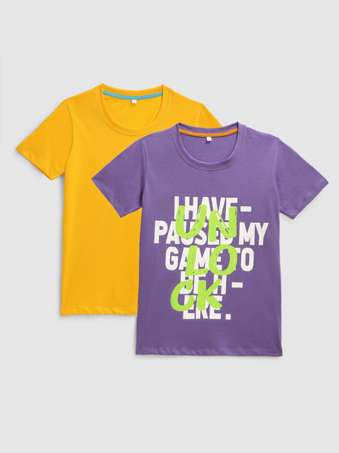 KIDSCRAFT Boys Multicoloured Typography 2 Printed Applique Running T-shirt, Multi
KIDSCRAFT Boys Multicoloured Typography 2 Printed Applique Running T-shirt, Multi