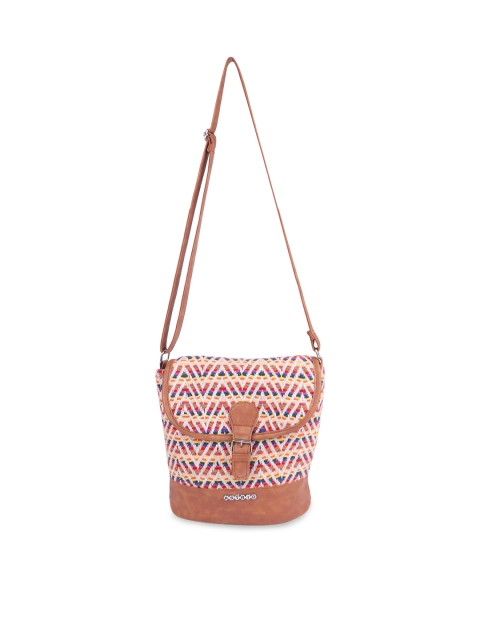 ASTRID Brown Structured Sling Bag