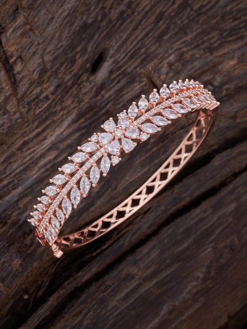 Kushal's Fashion Jewellery Women Rose Gold & White Cubic Zirconia Rose Gold-Plated Kada Bracelet
Kushal's Fashion Jewellery Women Rose Gold & White Cubic Zirconia Rose Gold-Plated Kada Bracelet