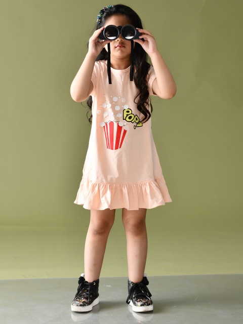 Anthrilo Pink A-Line Dress