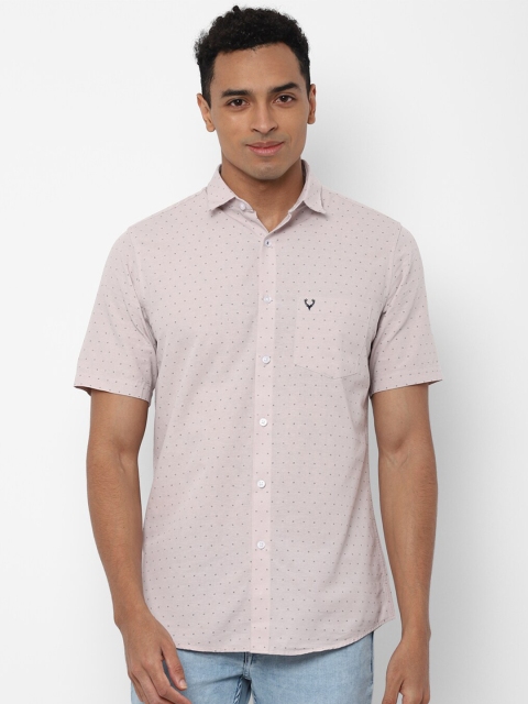Allen Solly Men Purple Slim Fit Printed Casual Shirt