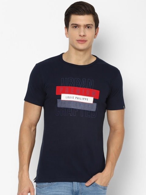 Louis Philippe Jeans Men Navy Blue Typography Printed Applique Slim Fit T-shirt
Louis Philippe Jeans Men Navy Blue Typography Printed Applique Slim Fit T-shirt