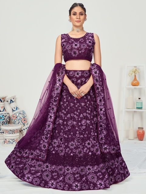 WHITE FIRE Violet Embellished Sequinned Semi-Stitched Lehenga & Unstitched Blouse With Dupatta
WHITE FIRE Violet Embellished Sequinned Semi-Stitched Lehenga & Unstitched Blouse With Dupatta