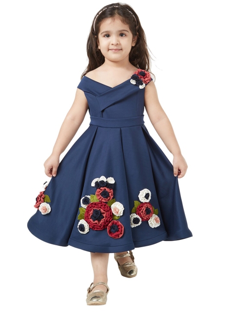 TIC TAC TOE Blue Floral Dress