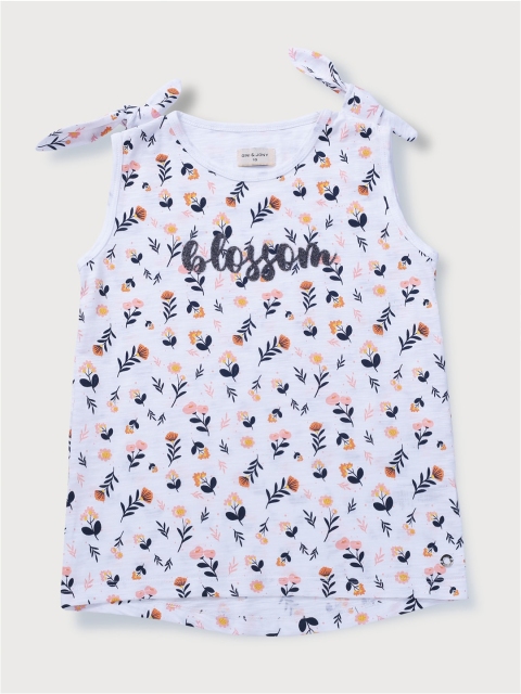 Gini and Jony White Print Top