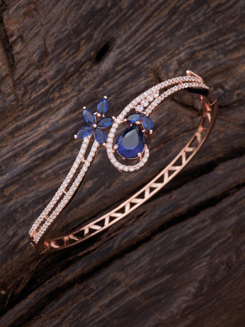 Kushal's Fashion Jewellery Women Blue & White Cubic Zirconia Rose Gold-Plated Kada Bracelet
Kushal's Fashion Jewellery Women Blue & White Cubic Zirconia Rose Gold-Plated Kada Bracelet
