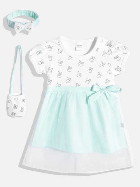 Moms Love Infant Girl Sea Green Conversation Cotton Fit & Flare Dress Sling Bag Hair Band
Moms Love Infant Girl Sea Green Conversation Cotton Fit & Flare Dress Sling Bag Hair Band