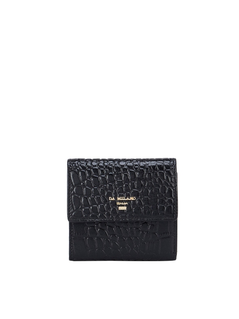 Da Milano Women Black Abstract Textured Leather Three Fold Wallet With RFID Features
Da Milano Women Black Abstract Textured Leather Three Fold Wallet With RFID Features