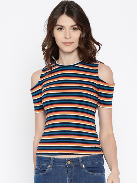 ONLY Women Multicoloured Striped Top, Multi