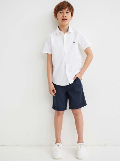 H&M Boys Navy Blue & White 2-Piece Cotton Set