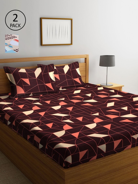 KLOTTHE Multicoloured 210 TC Printed Set of 2 King Cotton Bedsheet with 4 Pillow Covers, Multi
KLOTTHE Multicoloured 210 TC Printed Set of 2 King Cotton Bedsheet with 4 Pillow Covers, Multi