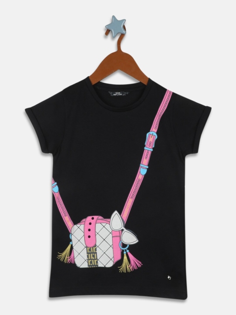 Monte Carlo Girls Black Print Top
