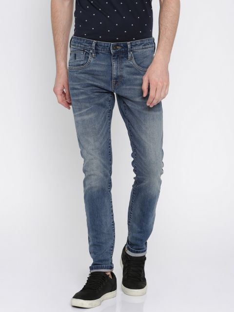 Jack & Jones Men Blue Slim Fit Low Rise Stretchable Jeans