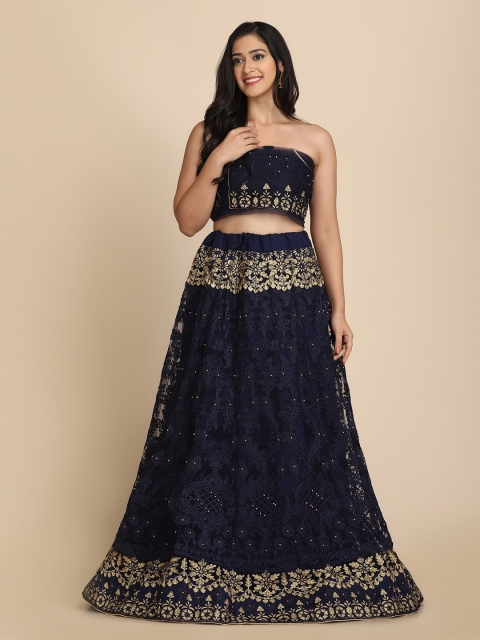 Warthy Ent Women Blue & Gold Embroidered Semi-Stitched Lehenga Unstitched Choli & Dupatta
Warthy Ent Women Blue & Gold Embroidered Semi-Stitched Lehenga Unstitched Choli & Dupatta