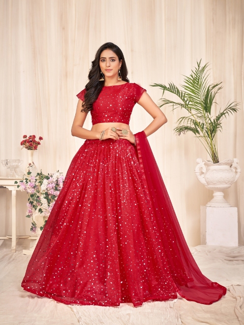 Warthy Ent Red Embellished Sequinned Semi-Stitched Lehenga & Unstitched Blouse With Dupatta
Warthy Ent Red Embellished Sequinned Semi-Stitched Lehenga & Unstitched Blouse With Dupatta