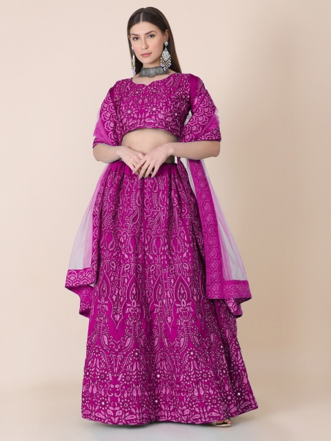 Warthy Ent Women Purple Embroidered Semi-Stitched Lehenga & Unstitched Choli With Dupatta
Warthy Ent Women Purple Embroidered Semi-Stitched Lehenga & Unstitched Choli With Dupatta