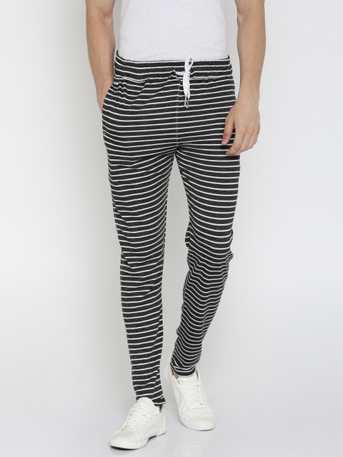 FIFTY TWO Charcoal Grey Melange & White Striped Track Pants
FIFTY TWO Charcoal Grey Melange & White Striped Track Pants