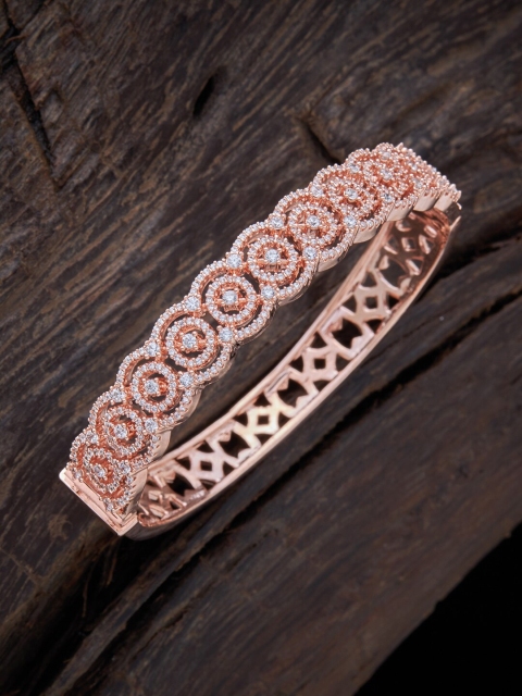 Kushal's Fashion Jewellery Women Rose Gold-Plated White Cubic Zirconia Kada Bracelet
Kushal's Fashion Jewellery Women Rose Gold-Plated White Cubic Zirconia Kada Bracelet