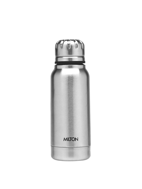 Milton Silver-Toned Solid Double Wall Vacuum Insulated Stainless Steel Water Bottle
Milton Silver-Toned Solid Double Wall Vacuum Insulated Stainless Steel Water Bottle
