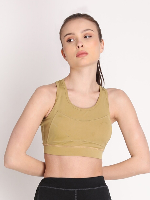 Chkokko Beige Lightly Padded Workout Bra