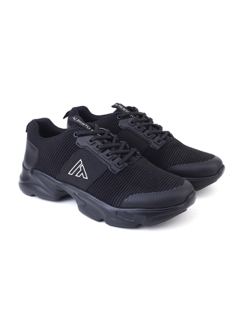 Alberto Torresi Men Black Textile Lightweight Running Sports Shoes