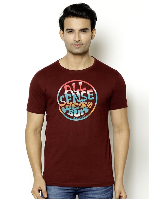 V2 Value & Variety Men Red Printed T-shirt