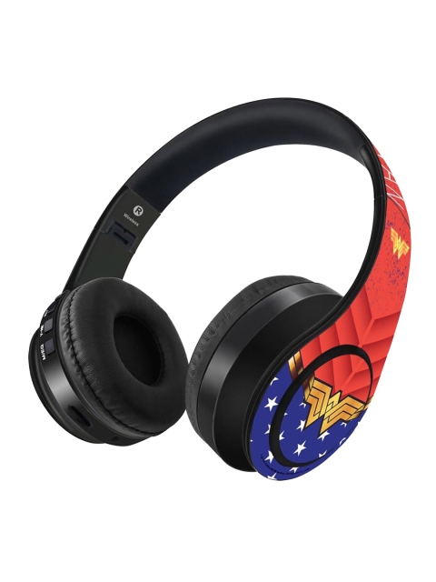 macmerise Black & Red Printed Suit up Wonder Woman Decibel Wireless On Ear Headphones
macmerise Black & Red Printed Suit up Wonder Woman Decibel Wireless On Ear Headphones