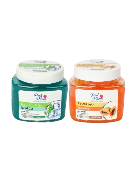 Pink Plums Pack of 2 Paraben Free Ice Cool Mint & Papaya Facial Gels 500ml Each, Multi
Pink Plums Pack of 2 Paraben Free Ice Cool Mint & Papaya Facial Gels 500ml Each, Multi
