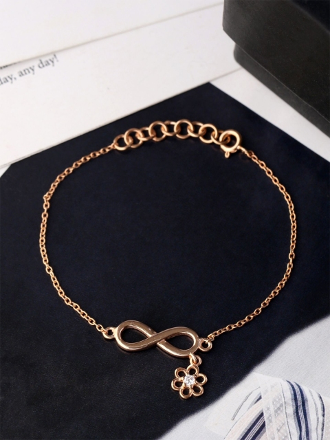 Hiara Jewels Women Rose Gold-Plated 925 Sterling Silver Cubic Zirconia Charm Bracelet
Hiara Jewels Women Rose Gold-Plated 925 Sterling Silver Cubic Zirconia Charm Bracelet