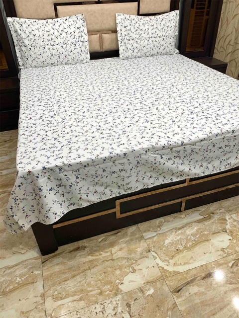 Pure Decor Blue & White Floral 300 TC Queen Pure Cotton Bedsheet with 2 Pillow Covers
Pure Decor Blue & White Floral 300 TC Queen Pure Cotton Bedsheet with 2 Pillow Covers