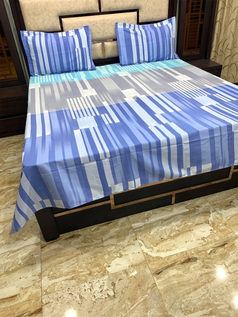 Pure Decor Blue & White 300 TC Pure Cotton Passion Queen Bedsheet with 2 Pillow Covers
Pure Decor Blue & White 300 TC Pure Cotton Passion Queen Bedsheet with 2 Pillow Covers