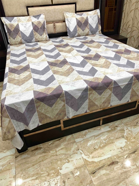 Pure Decor Brown & White 300 TC Pure Cotton Passion Queen Bedsheet with 2 Pillow Covers
Pure Decor Brown & White 300 TC Pure Cotton Passion Queen Bedsheet with 2 Pillow Covers