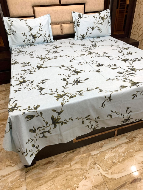 Pure Decor Blue & Green 300 TC Pure Cotton Passion Queen Bedsheet with 2 Pillow Covers
Pure Decor Blue & Green 300 TC Pure Cotton Passion Queen Bedsheet with 2 Pillow Covers