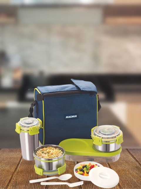 Magnus Nexus 5 Airtight & Leakproof Stainless Steel Lunch Box for Office & Picnic, Silver
Magnus Nexus 5 Airtight & Leakproof Stainless Steel Lunch Box for Office & Picnic, Silver