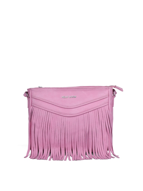 PELLE LUXUR Women Pink Messenger Bag