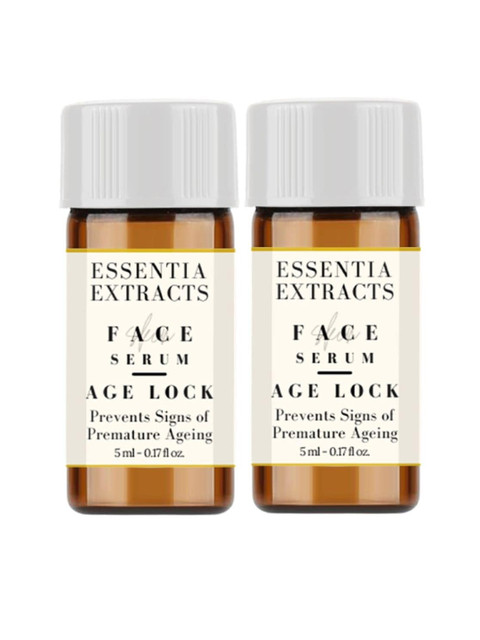 ESSENTIA EXTRACTS Set of 2 Age-Lock Face Serum for Preventing Premature Ageing - 5 ml Each, Brown 
ESSENTIA EXTRACTS Set of 2 Age-Lock Face Serum for Preventing Premature Ageing - 5 ml Each, Brown
