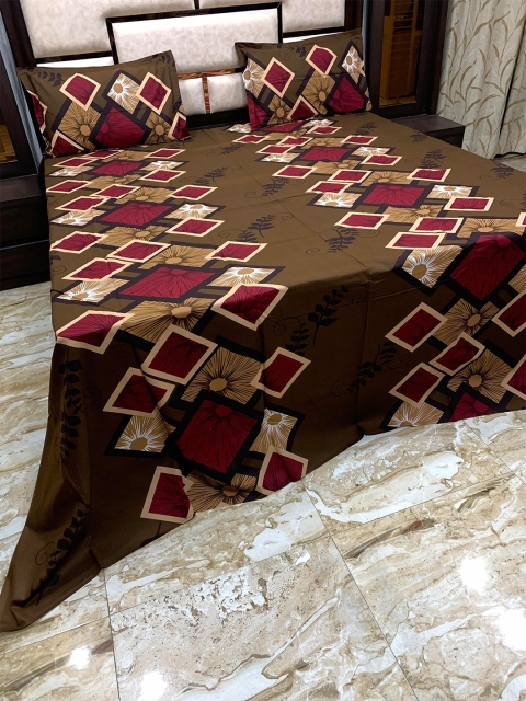 Pure Decor Brown & Purple Geometric 400 TC Cotton King Bedsheet with 2 Pillow Covers
Pure Decor Brown & Purple Geometric 400 TC Cotton King Bedsheet with 2 Pillow Covers