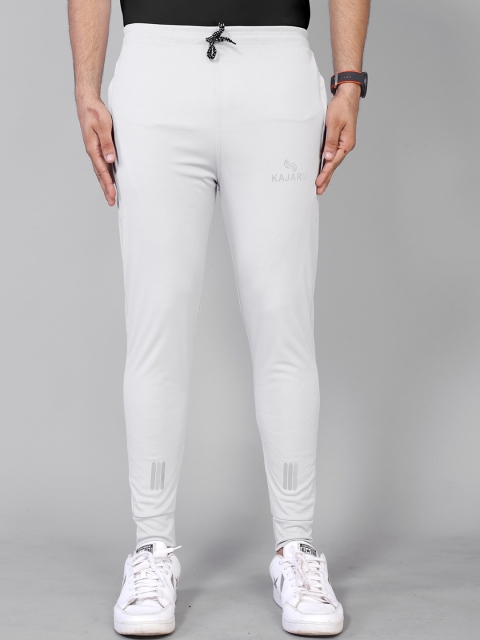 KAJARU Men Grey Solid Joggers