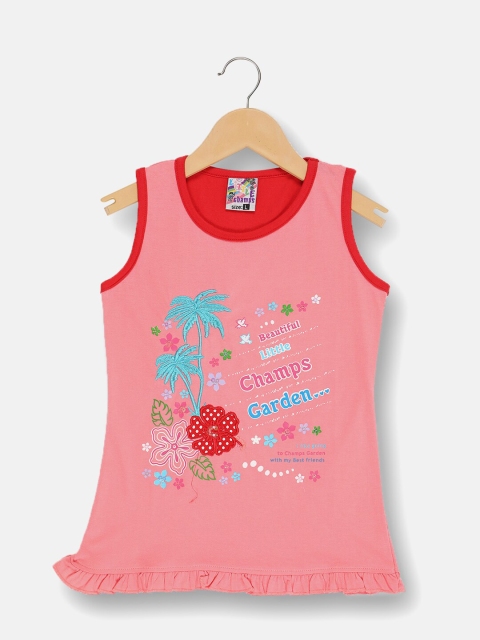 V2 Value & Variety Pink Printed Top