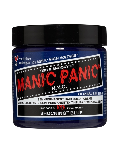 MANIC PANIC Classic High Voltage Semi-Permanent Hair Colour Cream - Shocking Blue
MANIC PANIC Classic High Voltage Semi-Permanent Hair Colour Cream - Shocking Blue