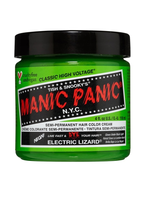 MANIC PANIC Classic High Voltage Semi-Permanent Hair Colour Cream - Electric Lizard, Green
MANIC PANIC Classic High Voltage Semi-Permanent Hair Colour Cream - Electric Lizard, Green