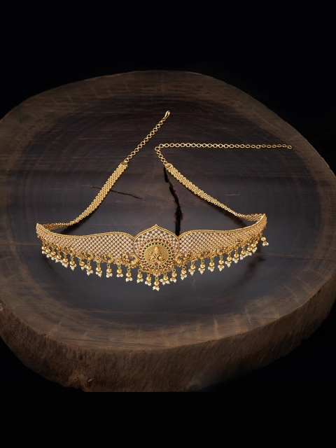 Kushal's Fashion Jewellery Gold-Toned Red & Green Stone Studded & Beaded Waist Chain
Kushal's Fashion Jewellery Gold-Toned Red & Green Stone Studded & Beaded Waist Chain