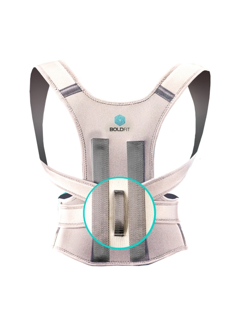 BOLDFIT Grey Solid Posture Corrector Shapewear