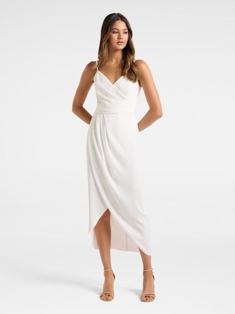 Forever New White Midi Dress