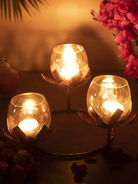 MARKET99 Unisex Gold Candle Holders